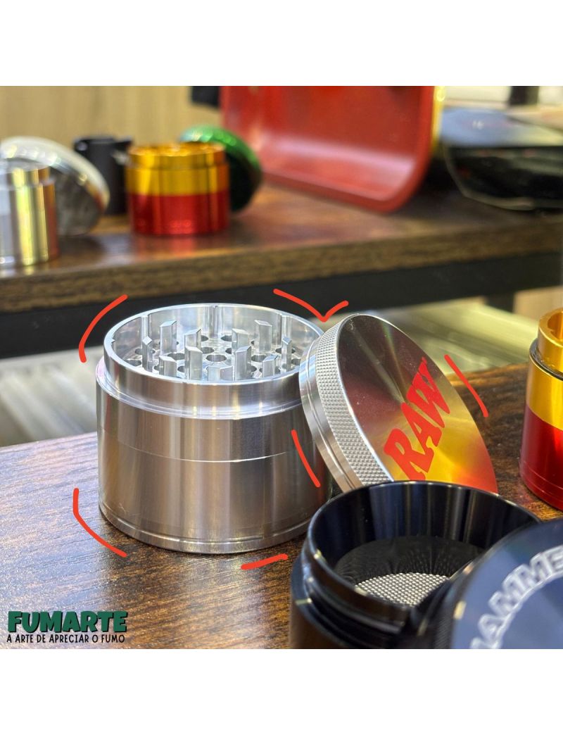 RAW Grinder de Metal 4 Partes